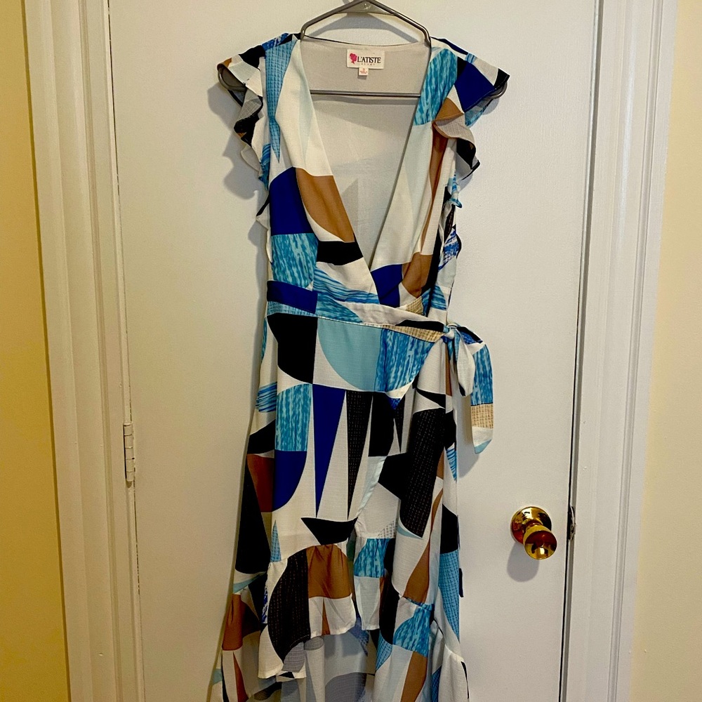 High/Low Wrap Dress by L’ATISTE